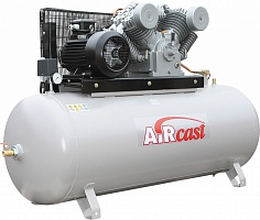 Поршневой компрессор Remeza AirCast LT100 7.5кВт / 380В на горизонтальном ресивере объемом 500 литров
